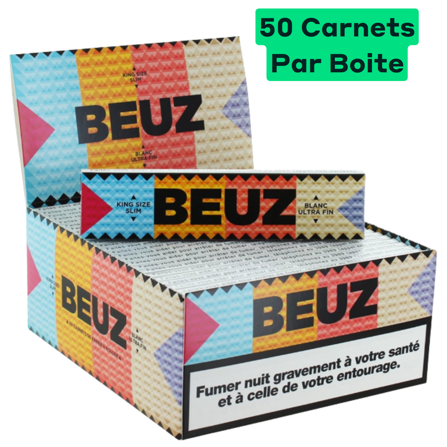 Feuille Slim Beuz Blanche (50 carnets)