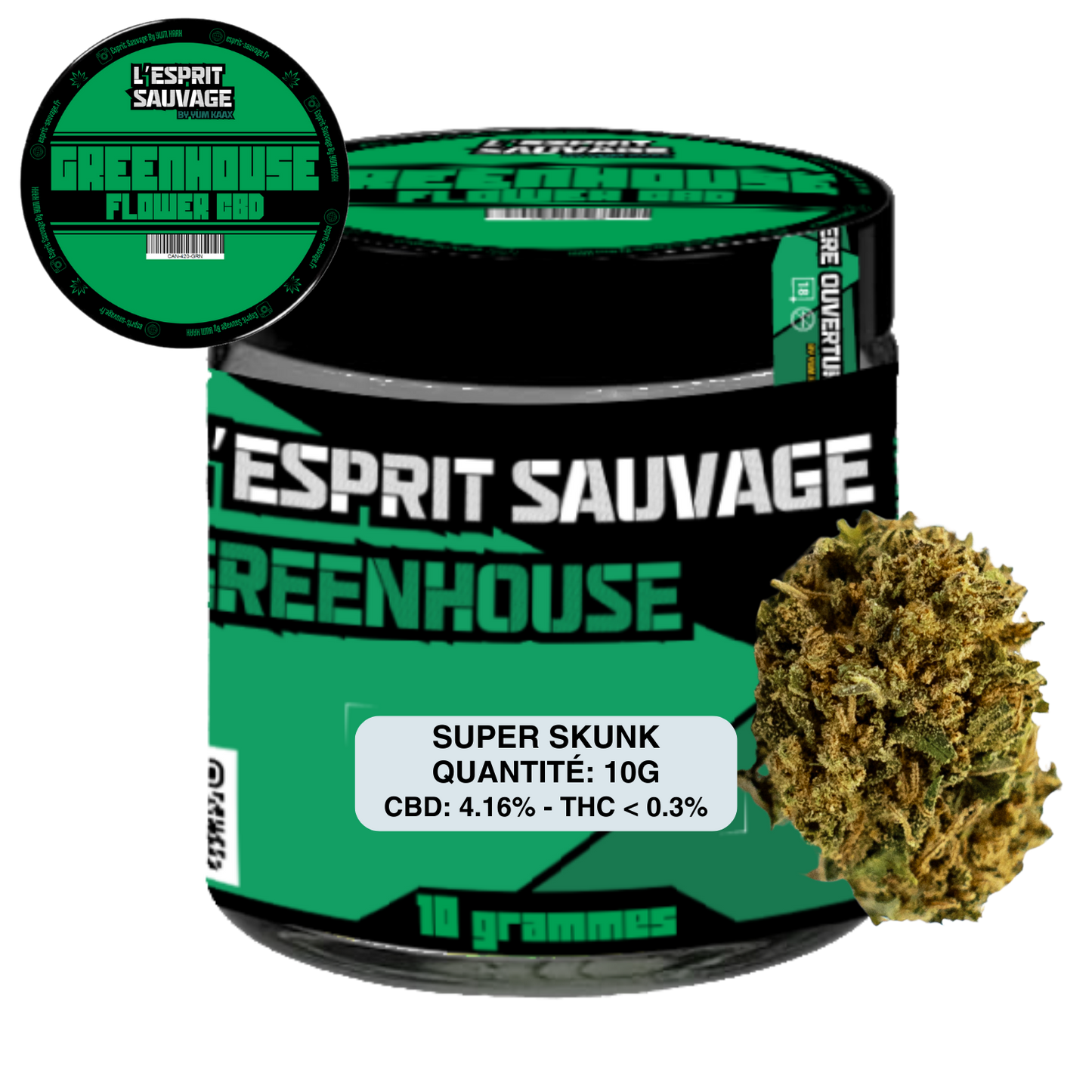 SUPER SKUNK - POT GREENHOUSE - FLEURS CBD