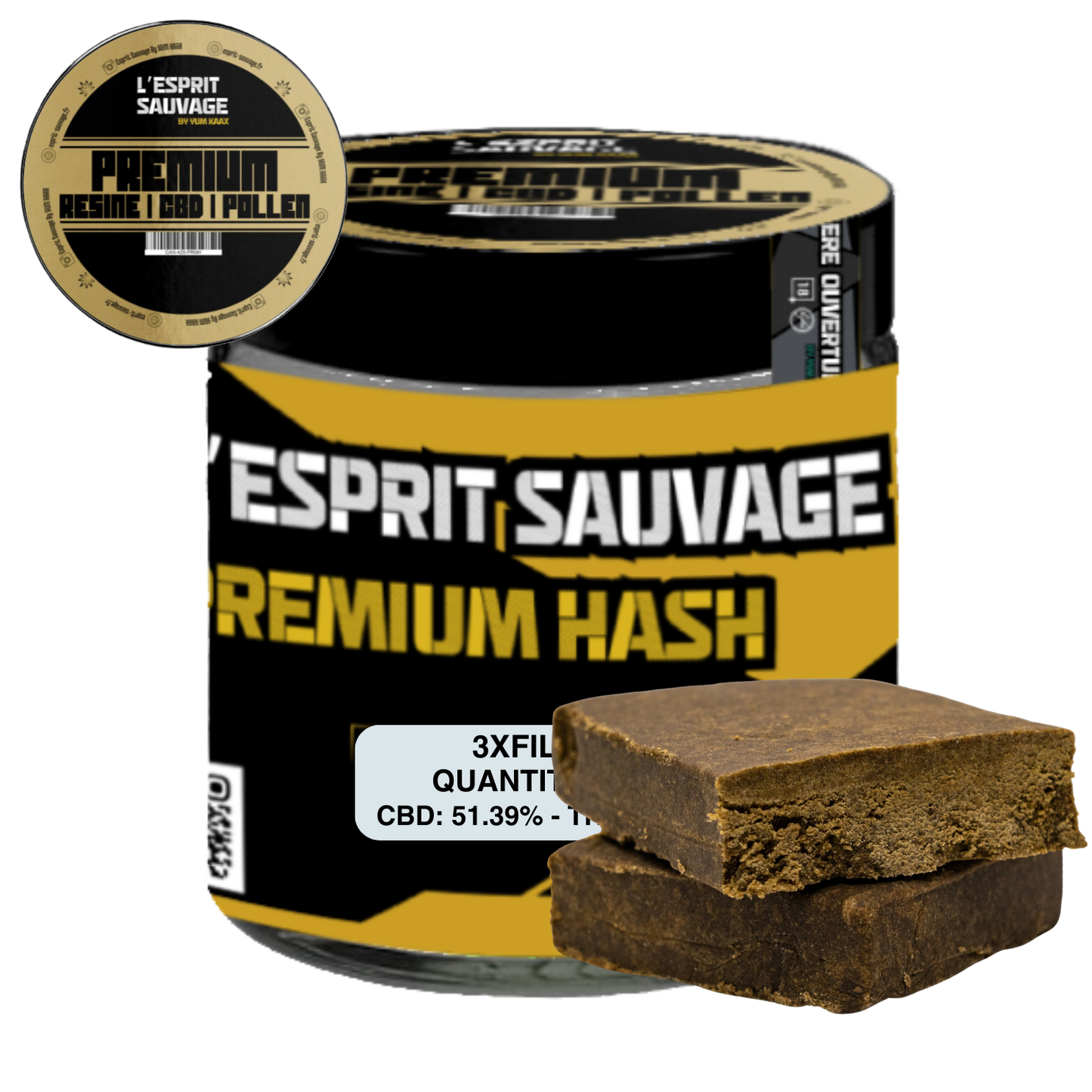 3X FILTRÉ - POT HASH - HASH CBD