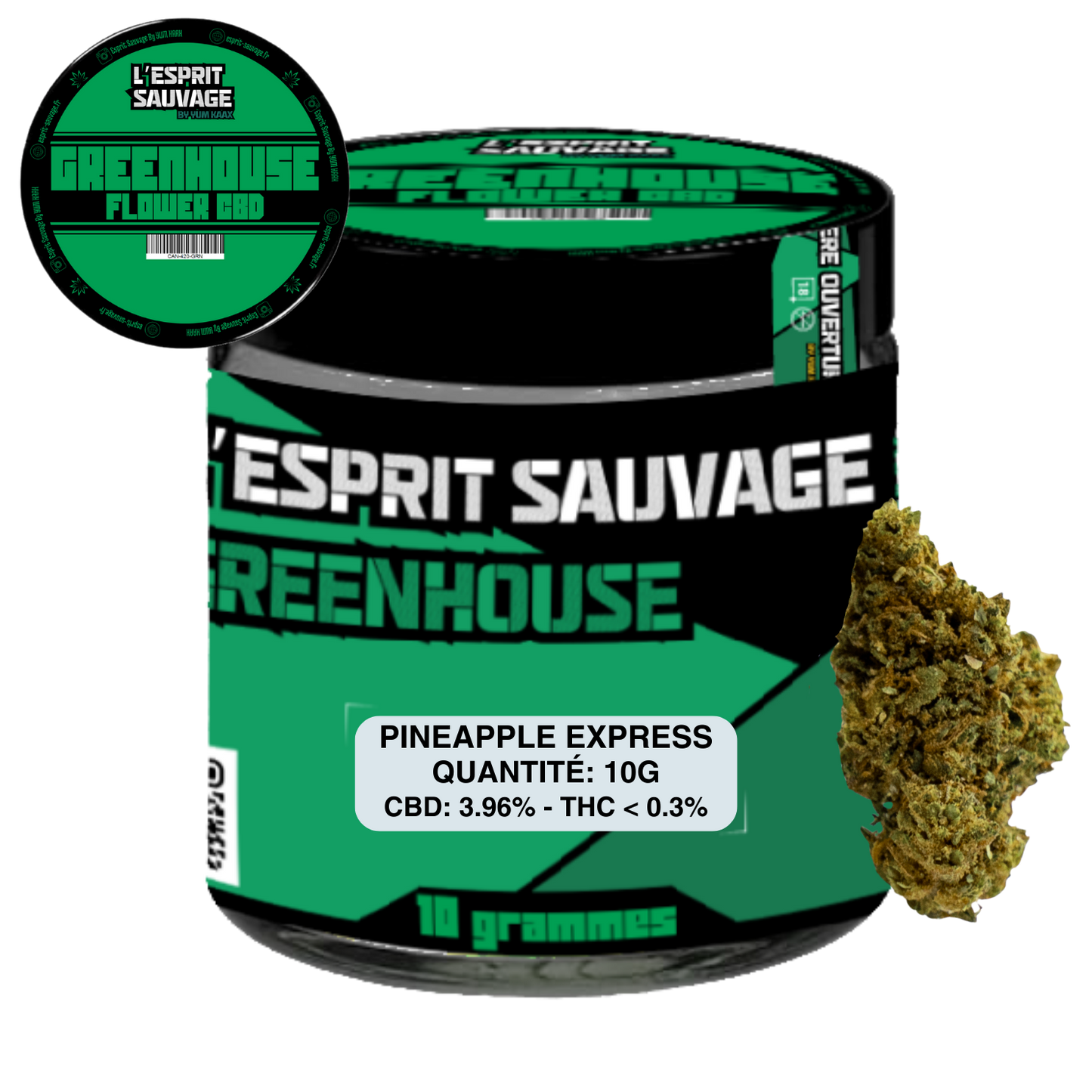 PINEAPPLE EXPRESS - POT GREENHOUSE - FLEURS CBD