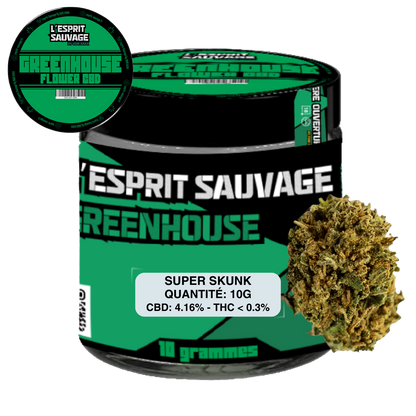 SUPER SKUNK - POT GREENHOUSE - FLEURS CBD
